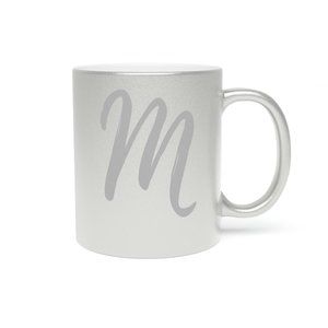 Beautiful Sparkly Silver Aesthetic Mug
